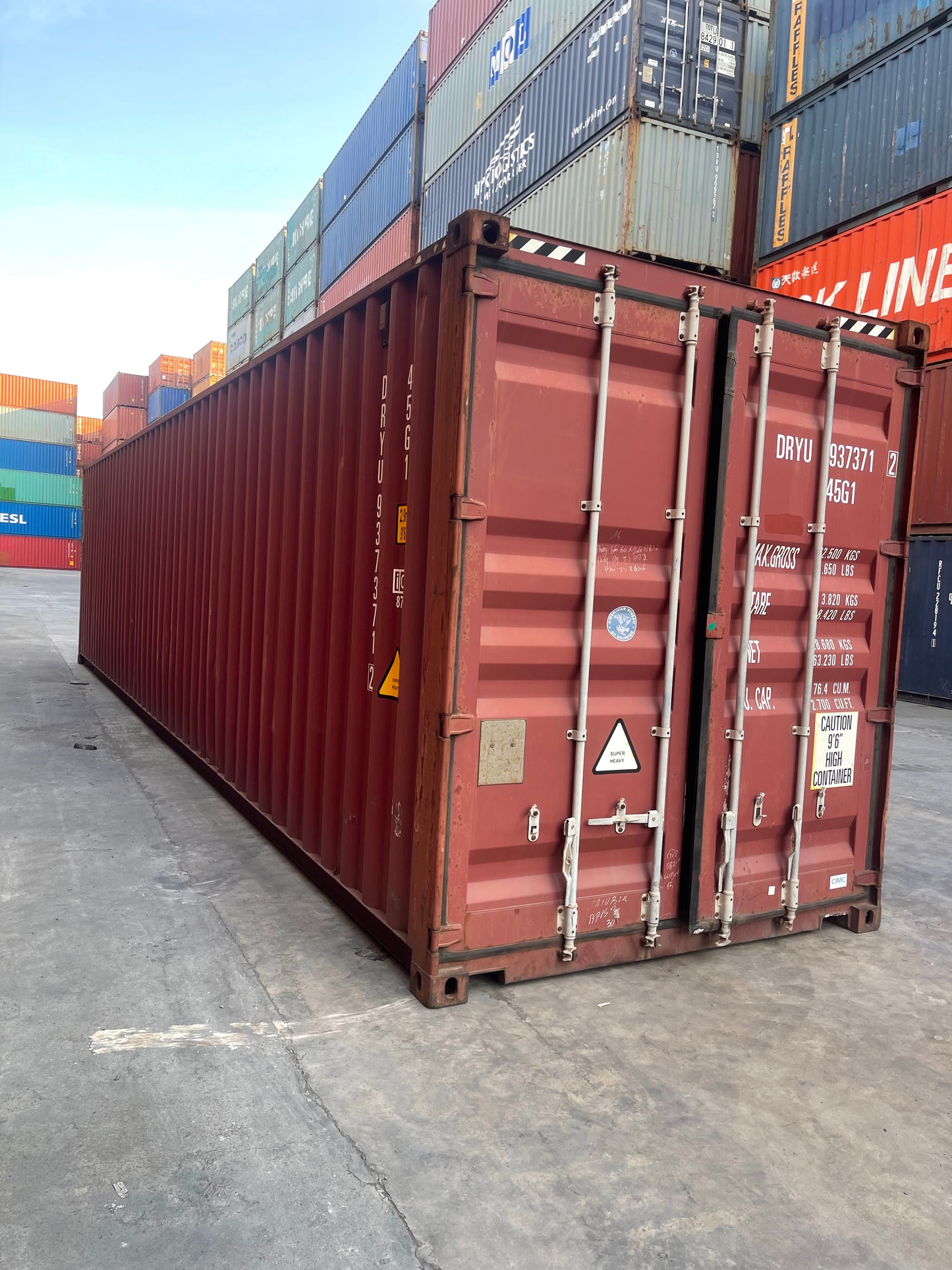 40ft Used High Cube Shipping Container - Kansas City