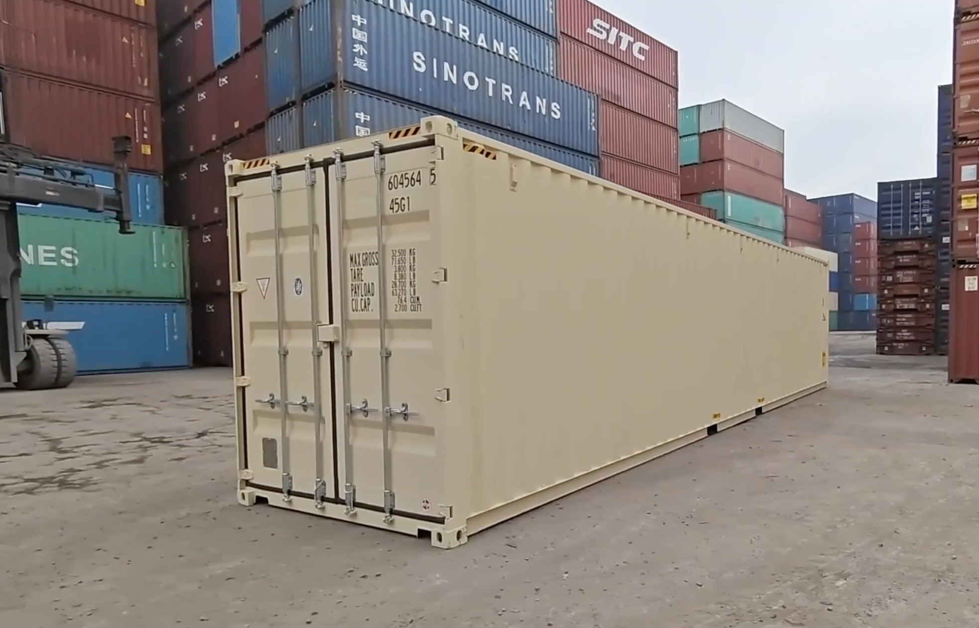 Load video: 40ft one-trip containers